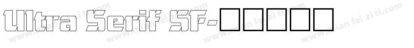 Ultra Serif SF字体转换